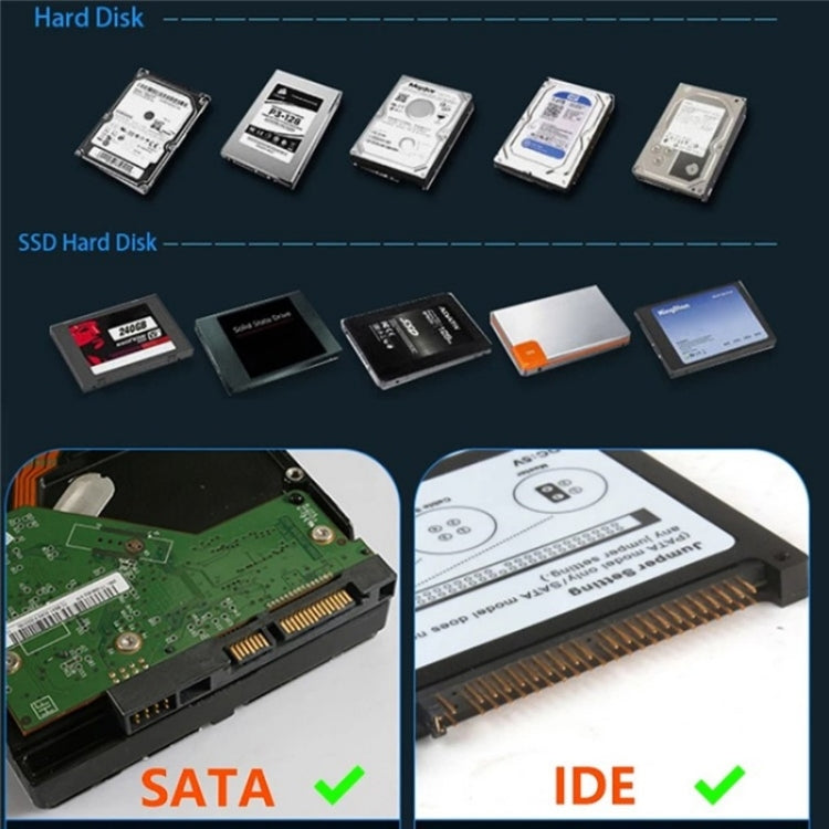575D USB Hard Disk Holder Laptop Mobile Hard Disk Box 2.5 / 3.5inch SATA IDE HDD Base, Plug:EU Plug