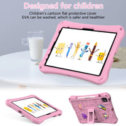 For iPad Air 11 2025 / 2024 Hi Baby EVA Full Body Tablet Case with Strap(Pink)