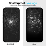 For iPhone 15 Plus NORTHJO 2pcs A++ Screen Protector Tempered Glass Film with Installation Frame
