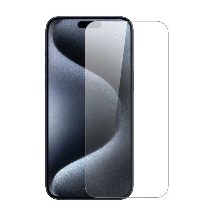 For iPhone 15 Pro Max NORTHJO 2pcs A++ Screen Protector Tempered Glass Film with Installation Frame