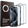 For iPhone 15 Pro NORTHJO 2pcs A++ Tempered Glass Film with Installation Frame - iPhone 15 Pro Tempered Glass by NORTHJO | Online Shopping South Africa | PMC TechLife | Buy Now Pay Later Mobicred
