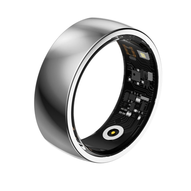 R09M SIZE 20 Smart Ring, Support Wellness Tracking / Care For Families(Silver)