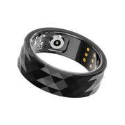 R12M SIZE 18 Smart Ring, Support Wellness Tracking / Multiple Exercise Modes(Black)