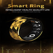 R12M SIZE 18 Smart Ring, Support Wellness Tracking / Multiple Exercise Modes(Black)