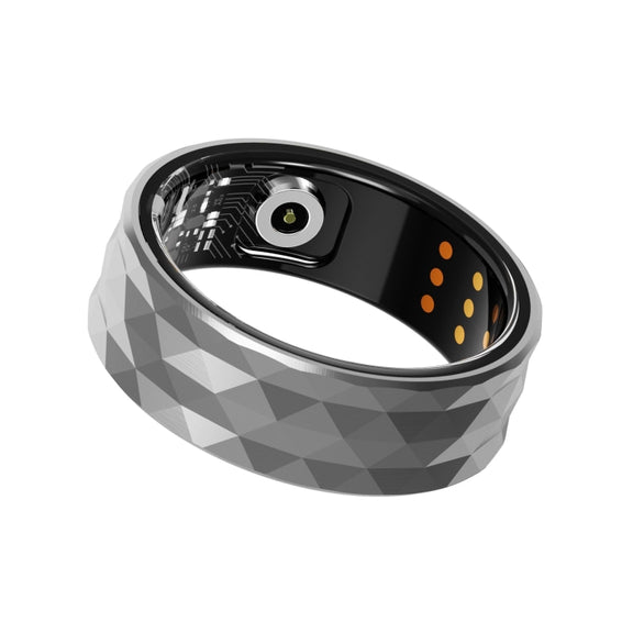 R12M SIZE 20 Smart Ring, Support Wellness Tracking / Multiple Exercise Modes(Silver)