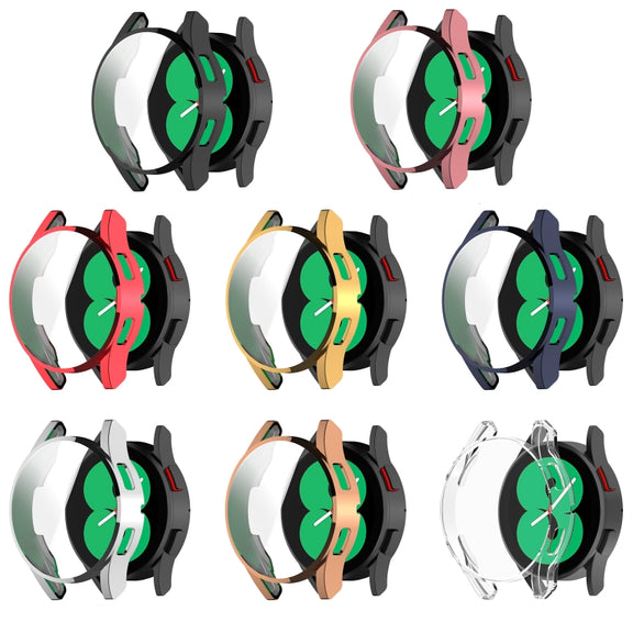 For Samsung Galaxy Watch FE 40mm Full Coverage TPU Electroplated Watch Protective Case(Red)