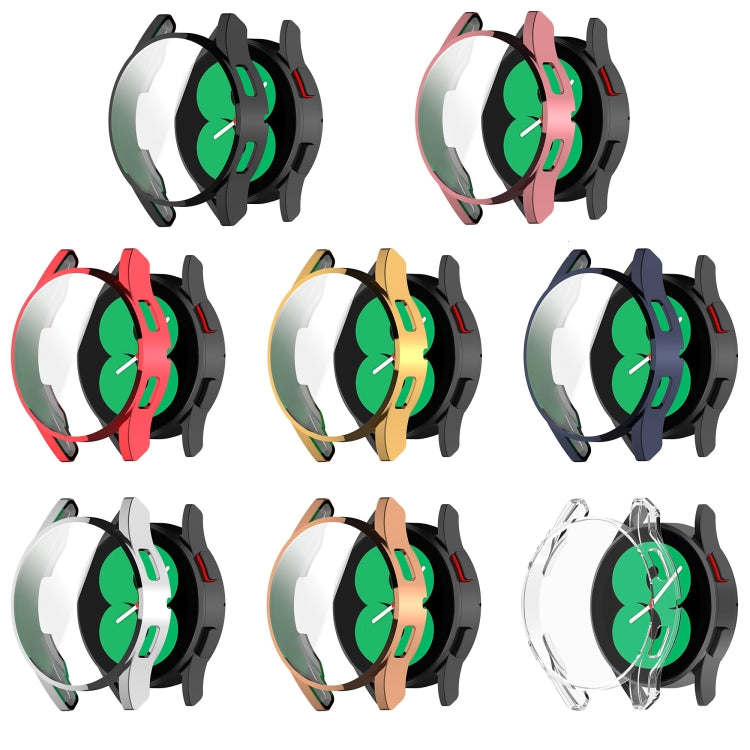 For Samsung Galaxy Watch FE 40mm Full Coverage TPU Electroplated Watch Protective Case(Red)
