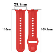 For vivo Watch GT Silicone Watch Band(Black)