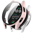 For Samsung Galaxy Watch 7 44mm PC+Tempered Film Integrated Waterproof Watch Protective Case(Rose Gold) - Watch Cases by PMC TechLife | Online Shopping South Africa | PMC TechLife | Buy Now Pay Later Mobicred