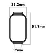 For Xiaomi Smart Band 8 Active Half Pack PC Watch Protective Case(Black)