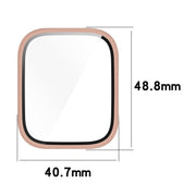 For Amazfit bip5 Unity PC + Tempered Glass Film Integrated Watch Protective Case(Transparent White)