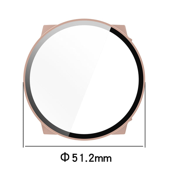 For Suunto Race PC + Tempered Glass Film Integrated Watch Protective Case(Black)
