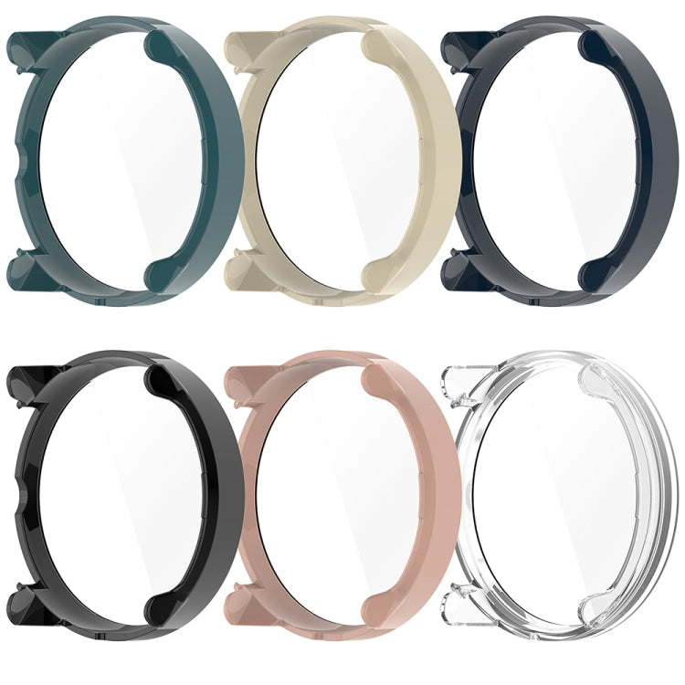 For Suunto Race PC + Tempered Glass Film Integrated Watch Protective Case(Black)