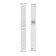 For Samsung Galaxy Watch Ultra 47mm / Ultra 2025 Three Bead Stainless Steel Metal Watch Strap(Silver)