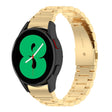 For Samsung Galaxy Watch FE 40mm Three Bead Stainless Steel Metal Watch Strap(Gold) - free shipping - PMC TechLife - Order now!