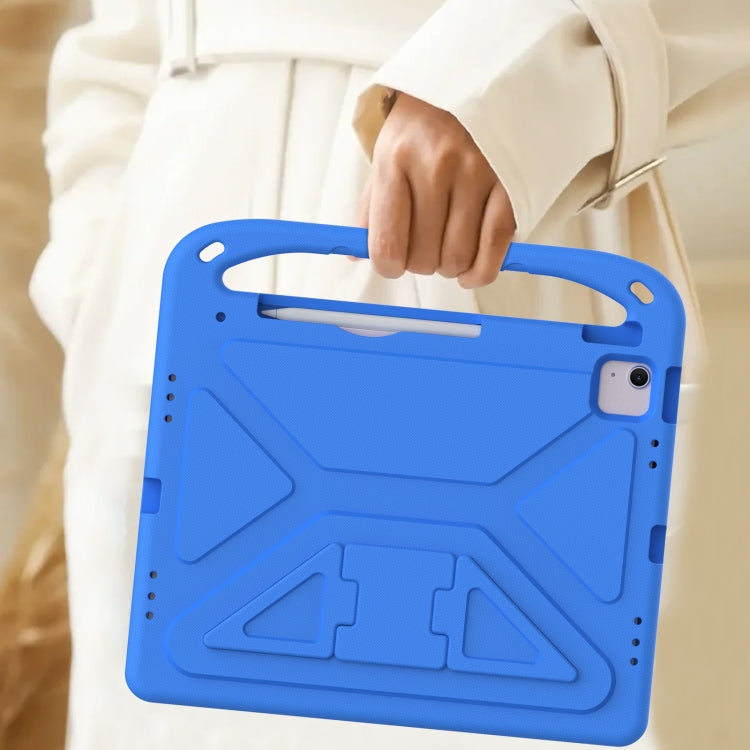 For iPad Pro 13 2024 Handle EVA Shockproof Tablet Case with Holder(Blue)