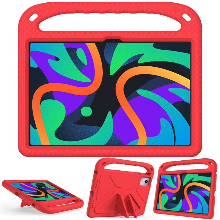 For iPad Pro 13 2024 Handle EVA Shockproof Tablet Case with Holder(Red)