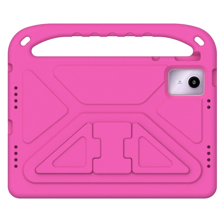 For iPad Pro 13 2024 Handle EVA Shockproof Tablet Case with Holder(RoseRed)