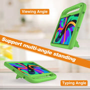 For iPad Pro 13 2024 Handle EVA Shockproof Tablet Case with Holder(Green)
