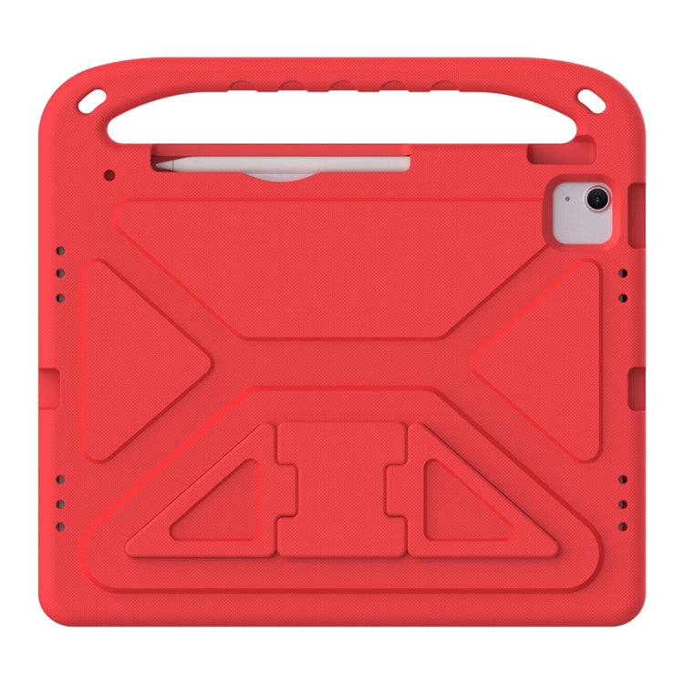 For iPad Air 13 2025 / 2024 Handle EVA Shockproof Tablet Case with Holder(Red)