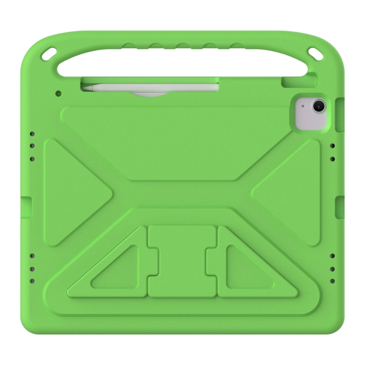 For iPad Air 13 2025 / 2024 Handle EVA Shockproof Tablet Case with Holder(Green)