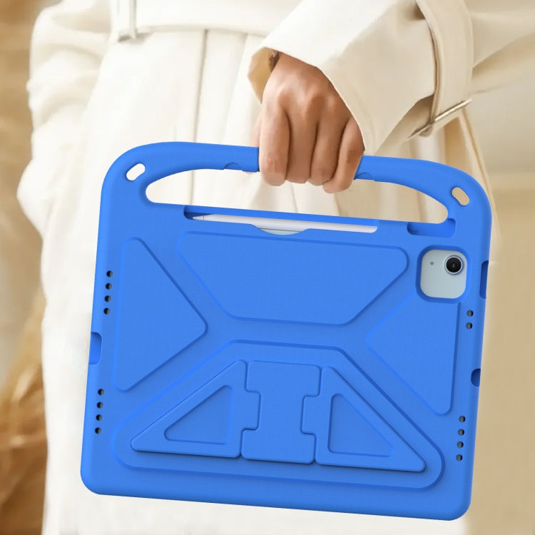 For iPad Air 11 / Pro 11 2024 Handle EVA Shockproof Tablet Case with Holder(Blue)