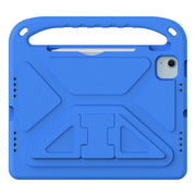 For iPad Air 11 / Pro 11 2024 Handle EVA Shockproof Tablet Case with Holder(Blue)