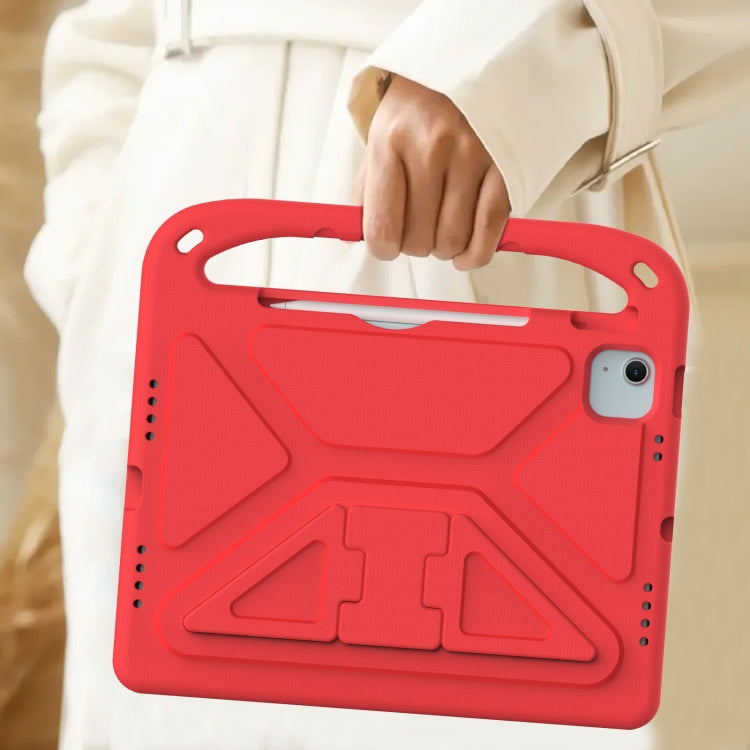 For iPad Air 11 2025 / 2024 / Pro 11 2024 Handle EVA Shockproof Tablet Case with Holder(Red)