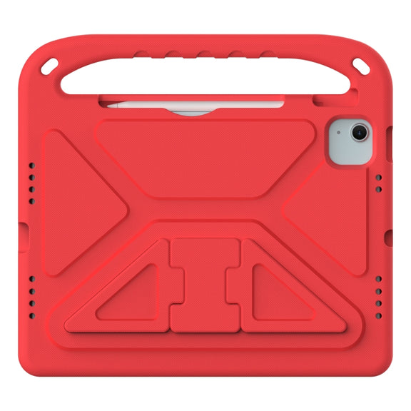 For iPad Air 11 2025 / 2024 / Pro 11 2024 Handle EVA Shockproof Tablet Case with Holder(Red)
