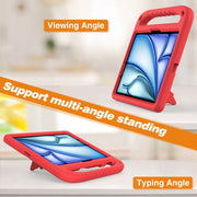For iPad Air 11 2025 / 2024 / Pro 11 2024 Handle EVA Shockproof Tablet Case with Holder(Red)