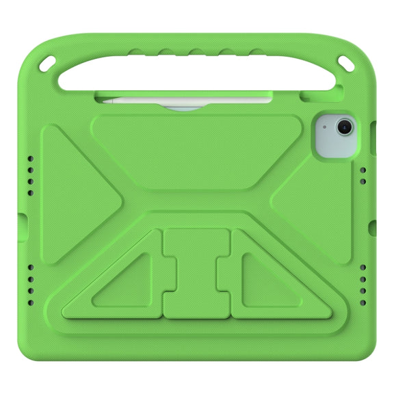 For iPad Air 11 2025 / 2024 / Pro 11 2024 Handle EVA Shockproof Tablet Case with Holder(Green)