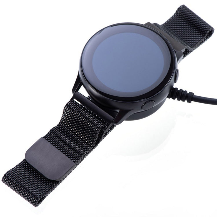 For Samsung Galaxy Watch 7 USB Interface Smart Watch Magnetic Charging Cable(Black)