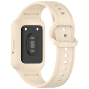 For Samsung Galaxy Fit3 Two Color Frame Integrated Silicone Watch Band(Dream White)