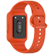For  Huawei Band 9 NFC Two Color Frame Integrated Silicone Watch Band(Orange)
