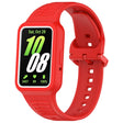 For  Huawei Band 8 NFC Two Color Frame Integrated Silicone Watch Band(Red) - free shipping - PMc TechLife - Order now!