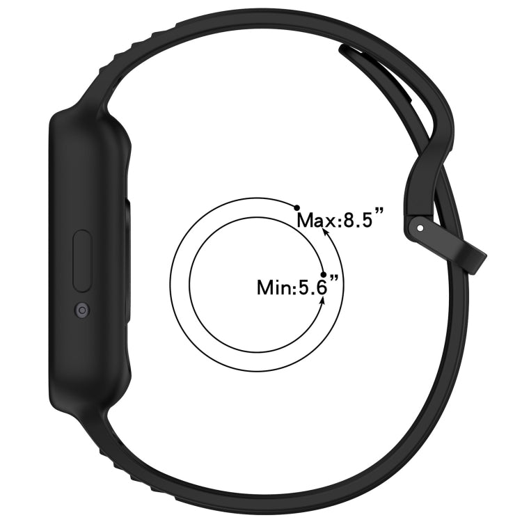 For  Huawei Band 9 Two Color Frame Integrated Silicone Watch Band(White)