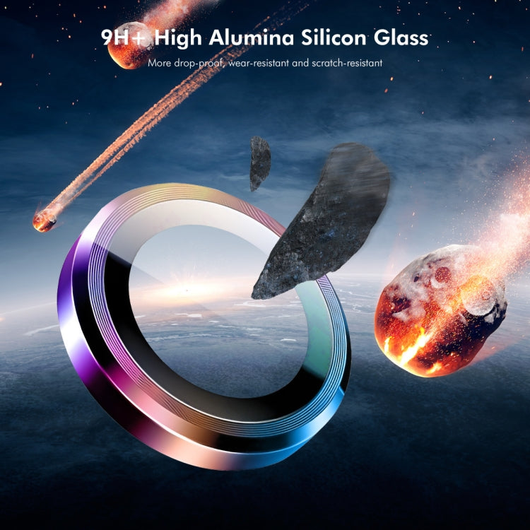 For iPhone 16 Pro / 16 Pro Max ENKAY 9H Rear Lens Aluminium Alloy Tempered Glass Film(Black)