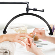 D-M30X 23 inch Half Moon Shape Beauty Manicure Lamp Curved Fill Light, Plug:EU Plug