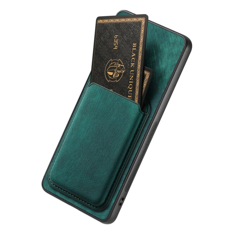 For Huawei Pura 70 Pro Retro Leather Card Bag Magnetic Phone Case(Green)
