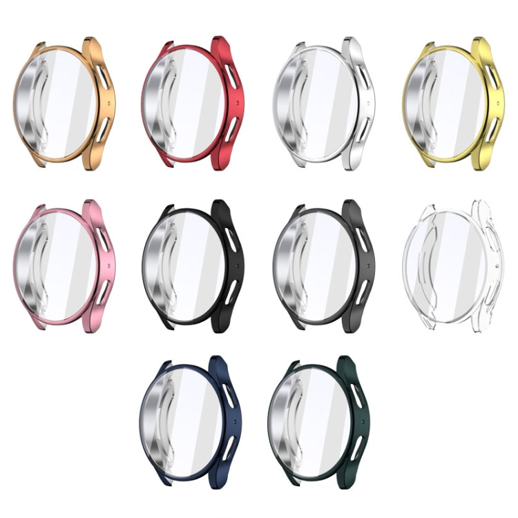 For Samsun Galaxy Watch 7 40mm Full Coverage TPU Electroplated Watch Protective Case(Rose Gold)