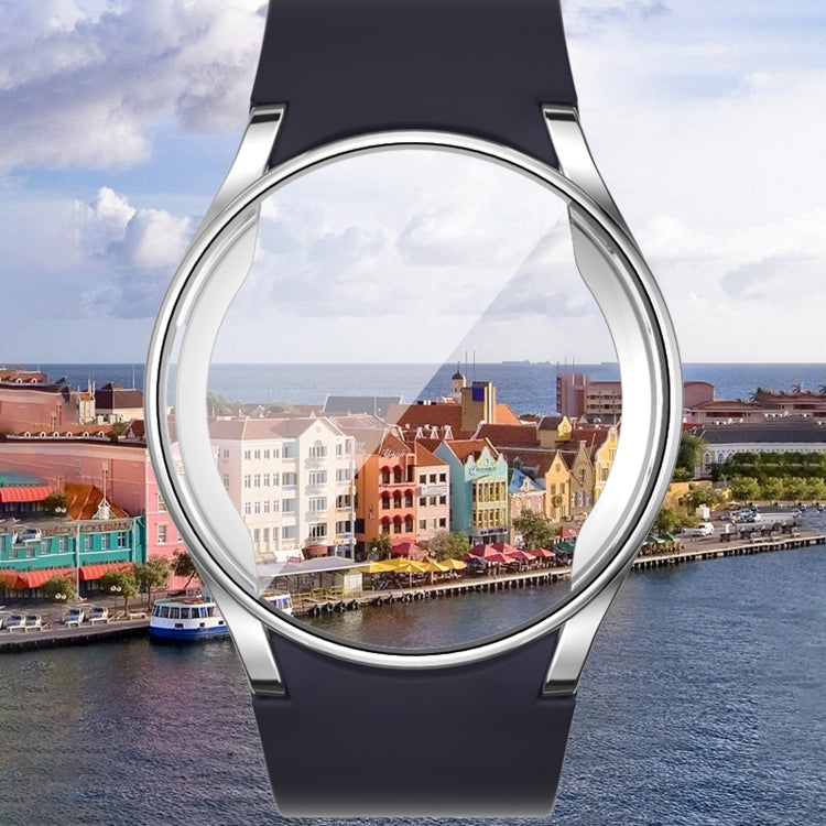 For Samsun Galaxy Watch 7 40mm Full Coverage TPU Electroplated Watch Protective Case(Gold)