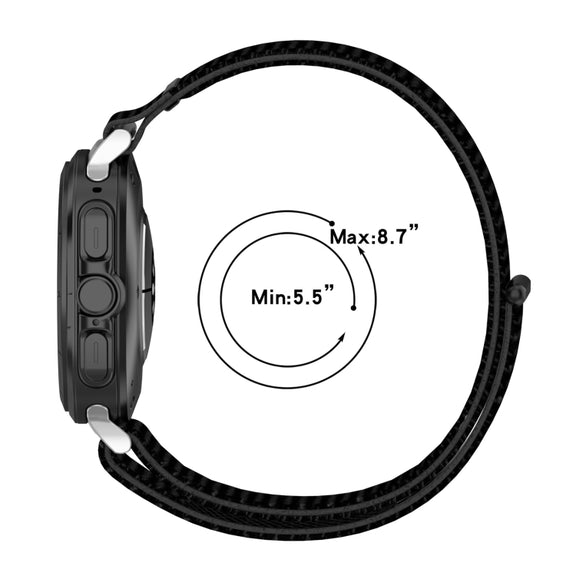 For Samsung Galaxy Watch Ultra 47mm Loop Nylon Hook and Loop Fastener Watch Band(Lime)