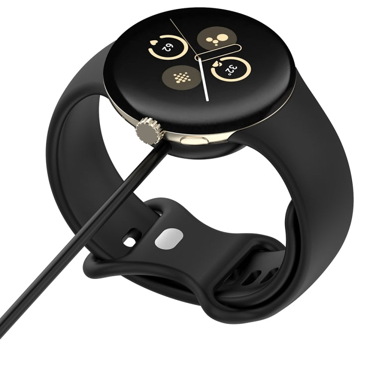 For Fitbit Ace LTE USB-A Interface Smart Watch Magnetic Charging Cable(Black)