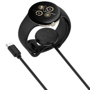 For Fitbit Ace LTE USB-C / Type-C Interface Smart Watch Magnetic Charging Cable(Black)