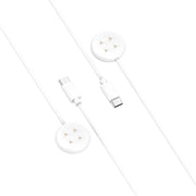 For Fitbit Ace LTE USB-C / Type-C Interface Smart Watch Magnetic Charging Cable(White)