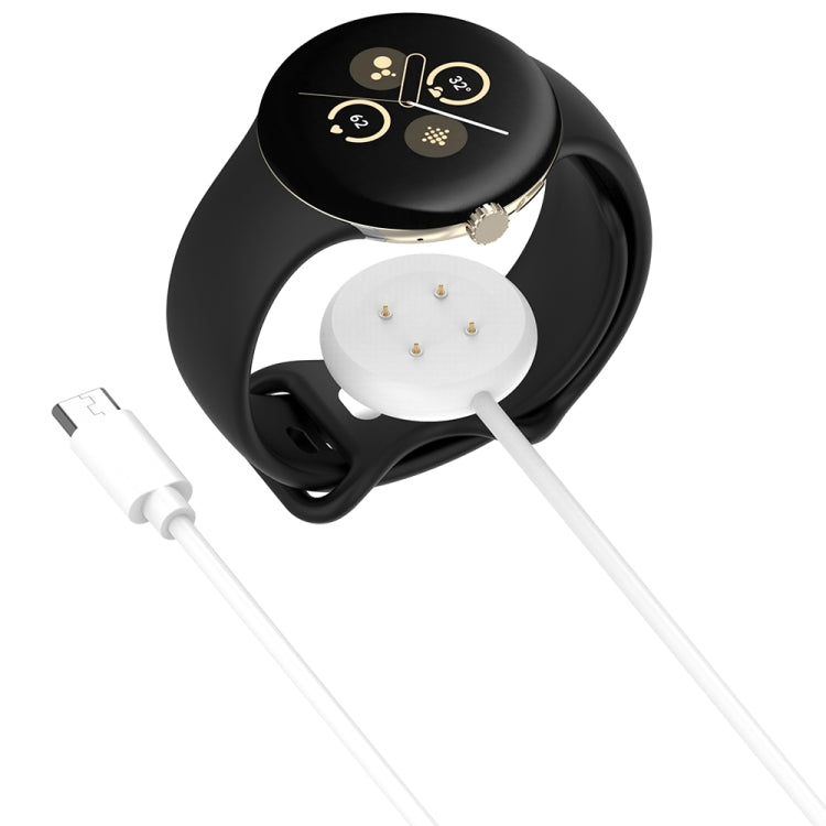 For Fitbit Ace LTE USB-C / Type-C Interface Smart Watch Magnetic Charging Cable(White)