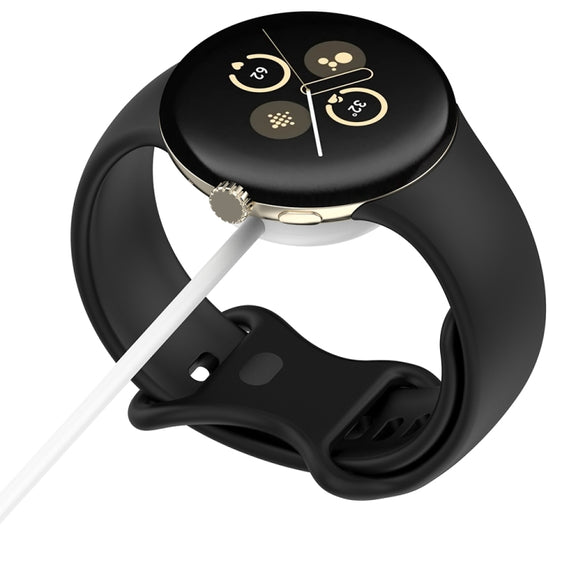 For Fitbit Ace LTE USB-C / Type-C Interface Smart Watch Magnetic Charging Cable(White)