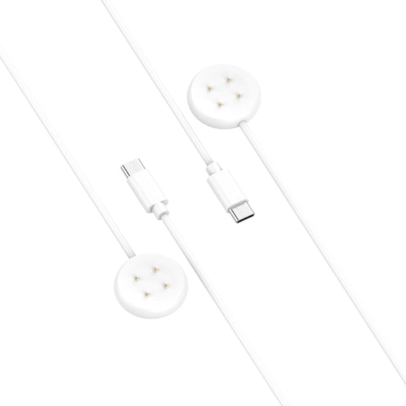 For Fitbit Ace LTE USB-C / Type-C Interface Smart Watch Magnetic Charging Cable(White)