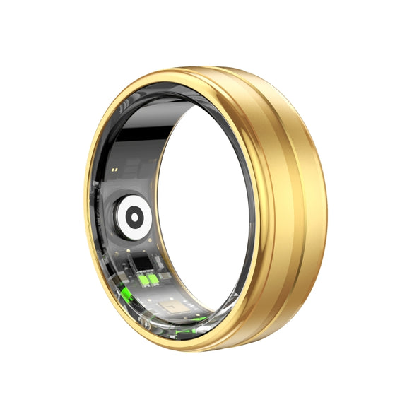 R06 SIZE 9 Smart Ring, Support Heart Rate / Blood Oxygen / Sleep Monitoring / Multiple Sports Modes(Gold)