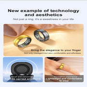 R06 SIZE 9 Smart Ring, Support Heart Rate / Blood Oxygen / Sleep Monitoring / Multiple Sports Modes(Gold)
